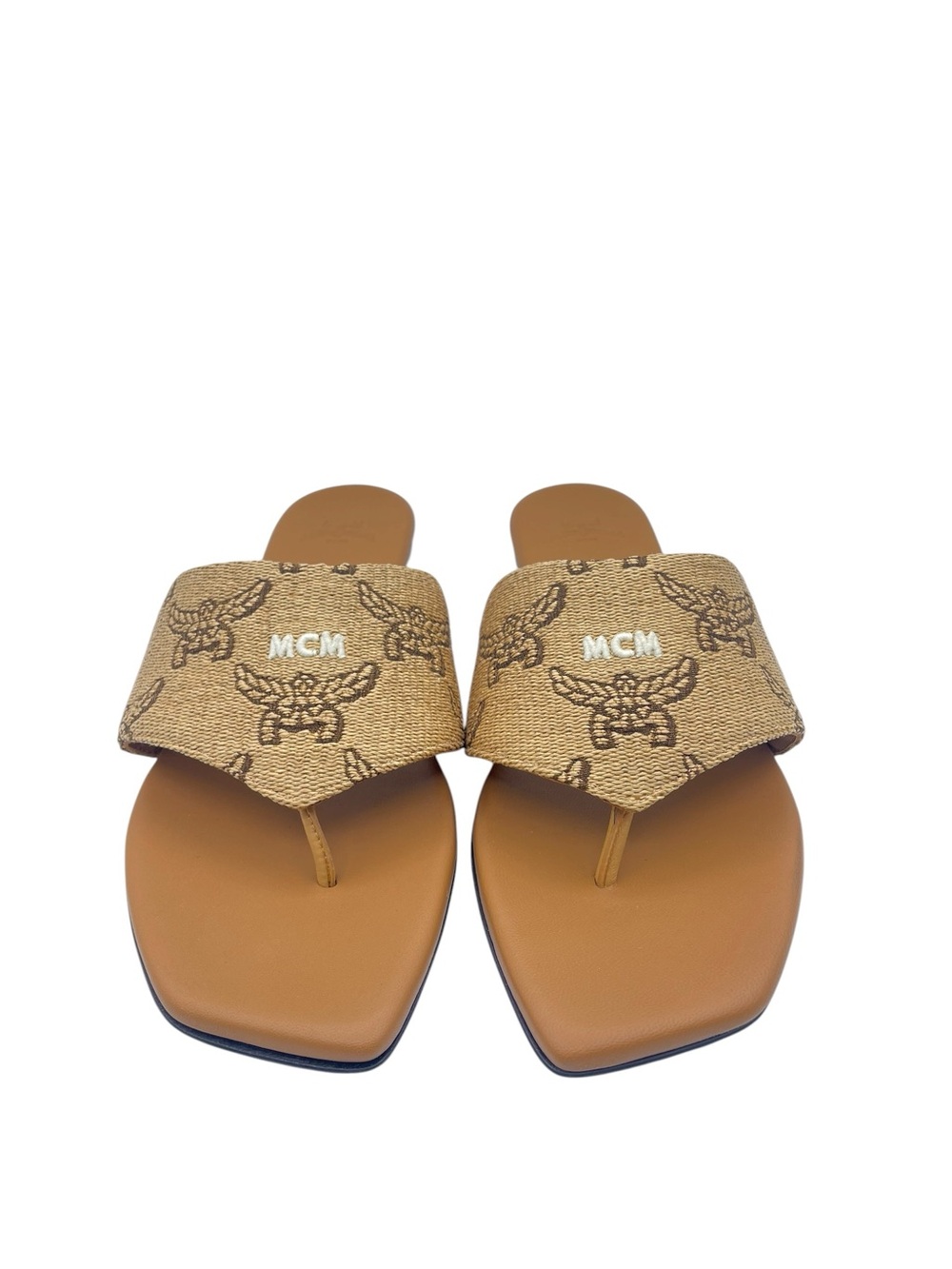 MCM Sandals in Lauretos Raffia Jacquard